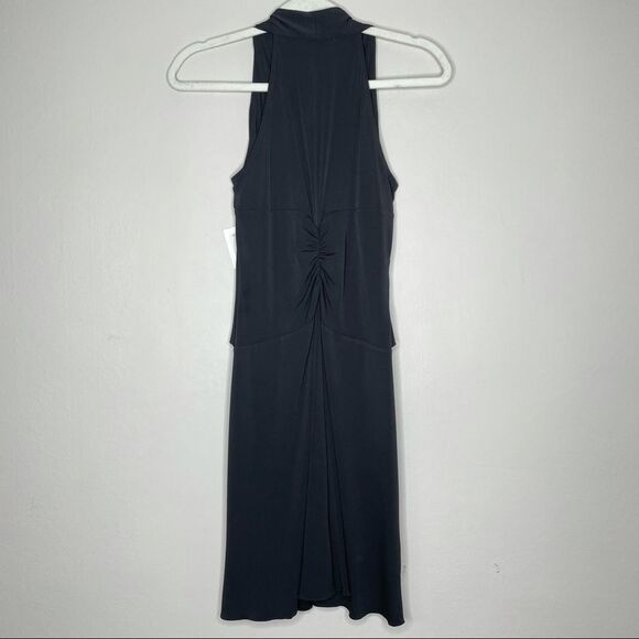 Donna Morgan NWT black mini dress stretchy flow Fit and Flare Night out Cocktail - Picture 7 of 11